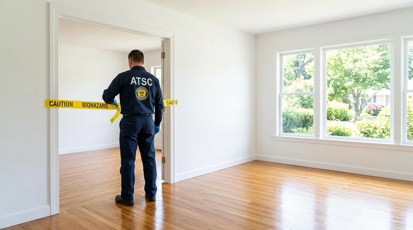 Certified biohazard cleanup crew performing Decomposition Cleanup in Point Breeze